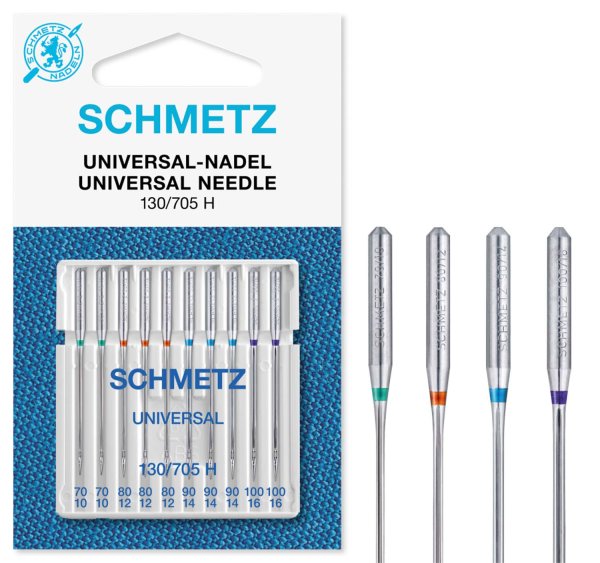 Schmetz | Universal Nadeln | 10er Packung 130/705H Nm 70-100 XKS