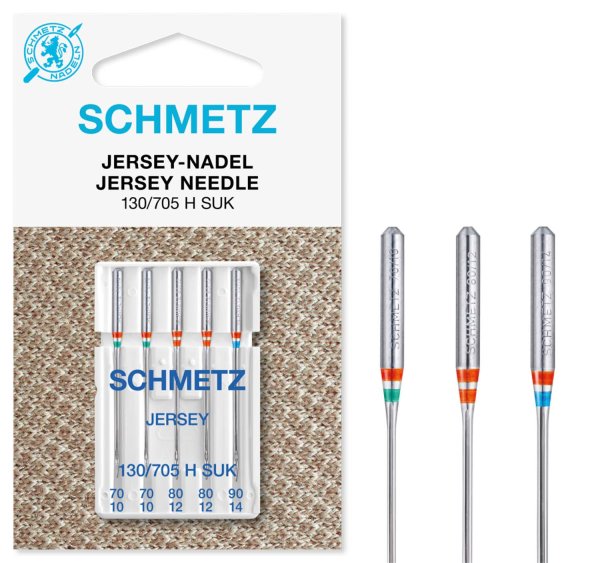 Schmetz | Jersey Nadeln | 5er Packung 130/705HSUK Nm 70-90 VHS