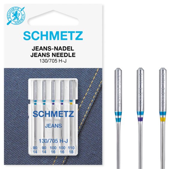 Schmetz | Jeans Nadeln | 5er Packung 130/705H-J Nm 90-110 VWS