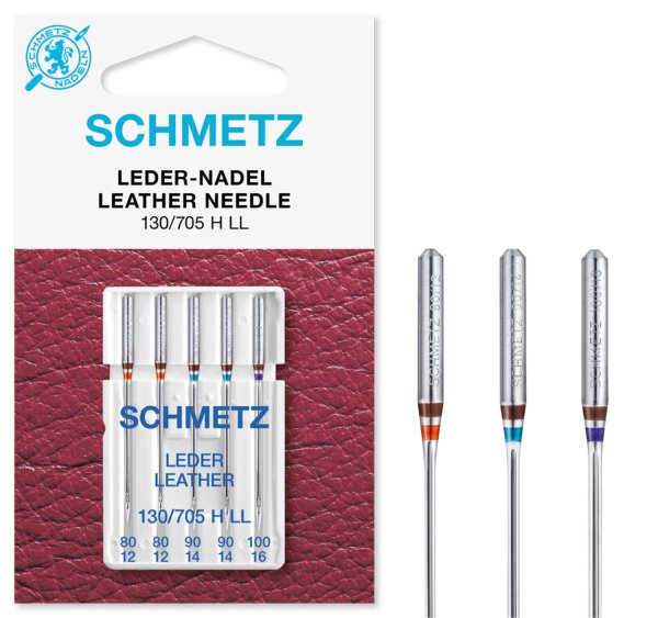Schmetz | Leder Nadeln | 5er Packung 130/705HLL Nm 80-100 VIS