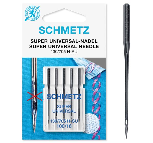 Schmetz | Super Universal-Nadel | 5er Packung 130/705H-SU Nm 100