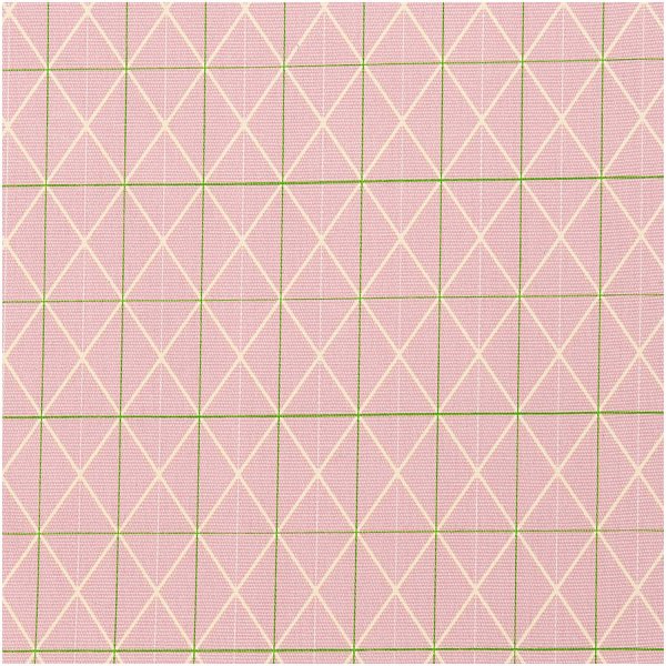Rico Design | Meterware Druckstoff Canvas Raster rosa 140cm
