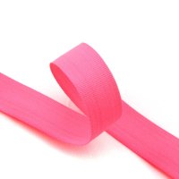 20mm | 5m neon Ripsband | 100% Polyester | neon pink