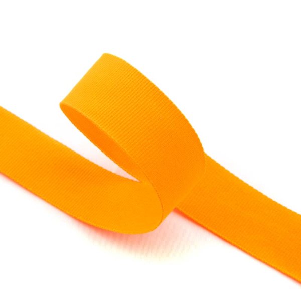 20mm | 5m neon Ripsband | 100% Polyester | neon orange