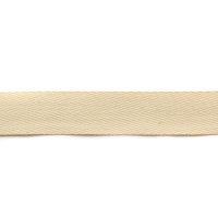 50m Rolle Köperband | Nahtband | 80% Baumwolle | Beige 25mm