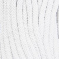 6mm | 50m Kordel | 100% Baumwolle | mit Polyester Kern | Weiß