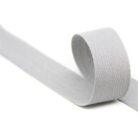 50m Rolle Köperband | Nahtband | 76% Baumwolle | Hellgrau 10mm