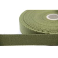 50m Rolle Köperband | Nahtband | 76% Baumwolle | Khaki 10mm