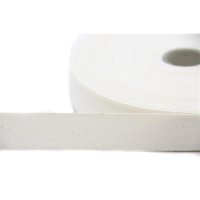 50m Rolle Köperband | Nahtband | 76% Baumwolle | Rohweiß 10mm