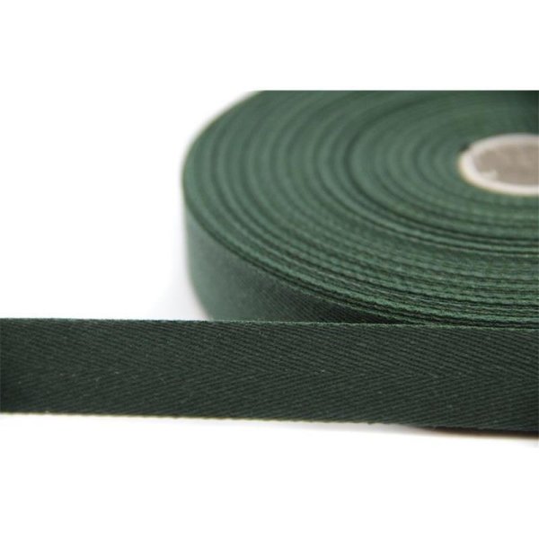 50m Rolle Köperband | Nahtband | 78% Baumwolle | Grün 15mm