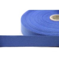 50m Rolle Köperband | Nahtband | 80% Baumwolle | Blau 25mm