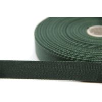 50m Rolle Köperband | Nahtband | 80% Baumwolle | Grün 25mm