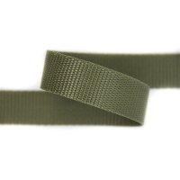 25m Gurtband | 100% Polypropylen | Khaki 30 mm