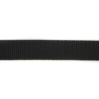 25m Gurtband | 100% Polypropylen | Schwarz 30 mm